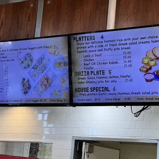 menu and prices