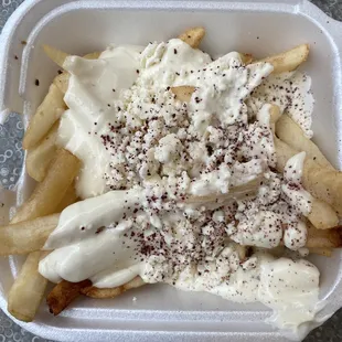 soggy sour mayo &quot;Greek fries&quot;