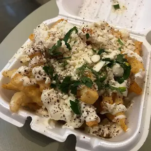 Small Greek fries. Yum!