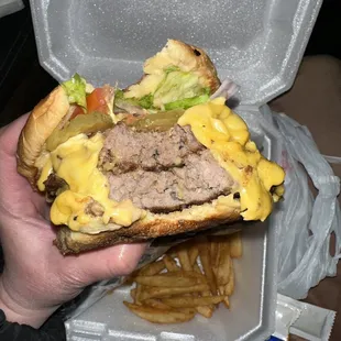 Double cheese burger combo.