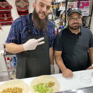 Staff at the counter