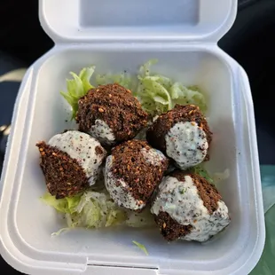 Side of falafel. Yum