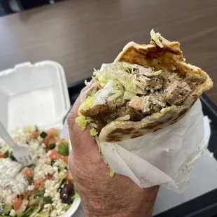 A very full Gyro... Yum!