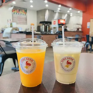 Sweet Lasi and Fresh orange juice