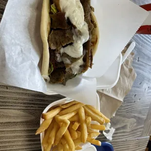 Gyro Wrap &amp; Fries