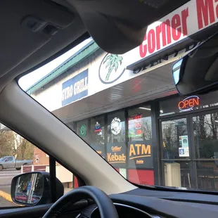 The outside so you don&apos;t miss yummy food inside