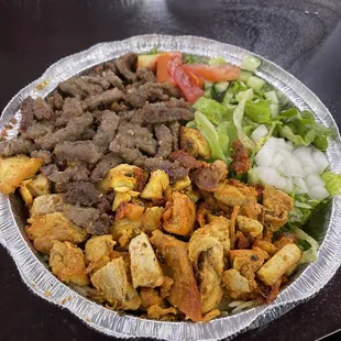 a plate of food on a table