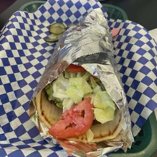 Falafel Pita Sandwich