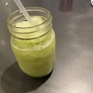 Frozen lemonade with mint