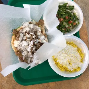 1. Lamb Gyro Sandwich Combo w/rice