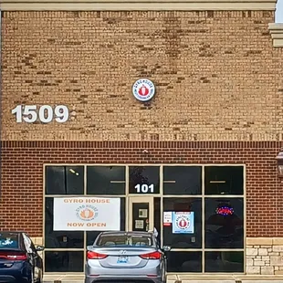 Gyro House front facade. Walk on in and ENJOY!