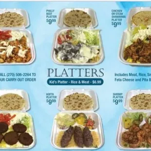 burritos and wraps, menu