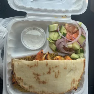 To-Go Chicken Kebab Plate