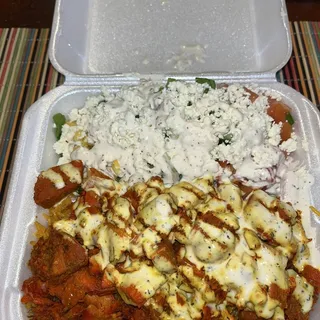 Chicken Over Rice Platter