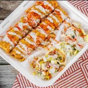 Chicken kabobs rice platter
