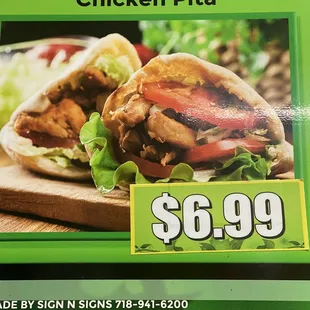 Pita chicken  Chicken Gyro on Pita