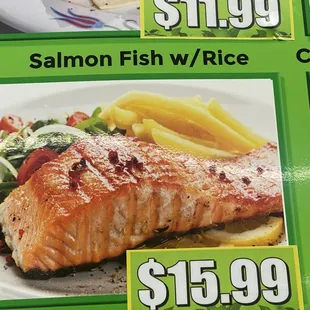 Salmon Fish with Rice