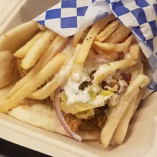 Falafel sandwich