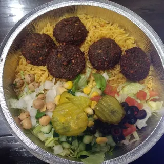 8. Falafel Over Rice Platter