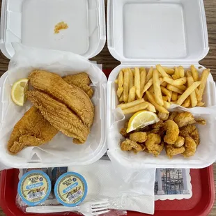 Combo #12 Pieces Fish and 12 Pieces Medium Shrimp Combo