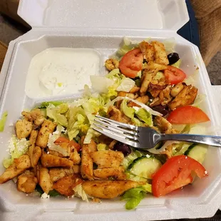 Greek chicken salad