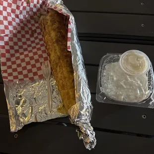 If your hungry this is the place to go late night or anytime - this is number 17 instead of pita in a wrap (duo meat combo lamb and chicken)