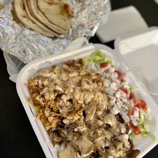 7. Combo Platter with Pita Bread