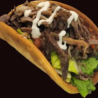 Beef shawarma gyro