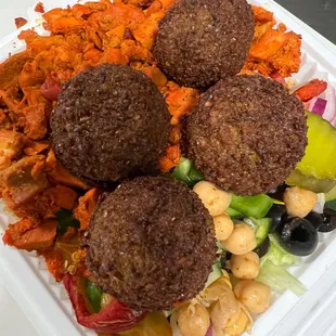 Mixed Mix Gyro with falafel - excellent