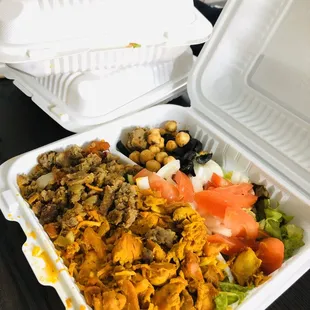 Lamb and chicken combo