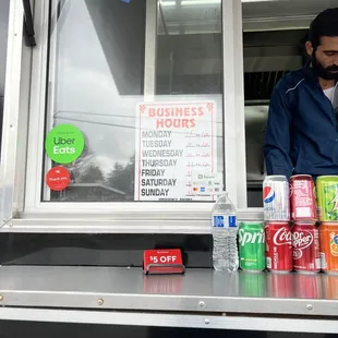 sushi and sashimi, outside