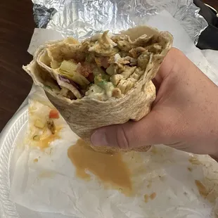 This is the Chicken Shwarma Gyro