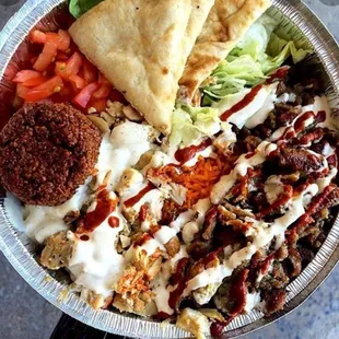 a bowl of food