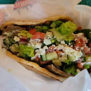 Beef and lamb shawarma