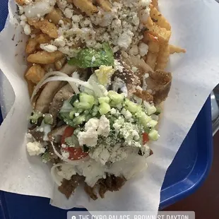 greek fries and gyro