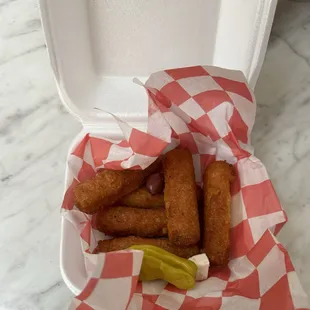 Mozzarella cheese sticks