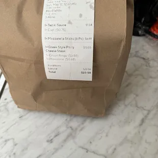 Order as it was packaged