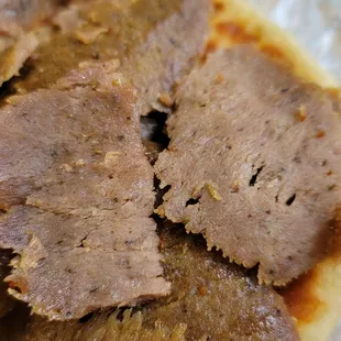 Gyro meat up close