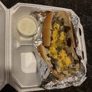 Forgot French fries, lack of meat (Classic philly)