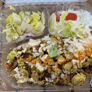 Chicken plate. Delicious