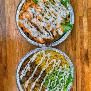 Rice Bowl and Salad Bowl