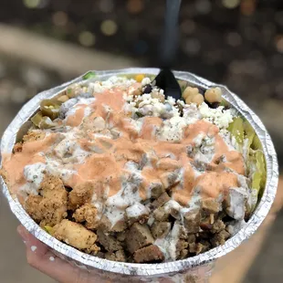 Mixed Gyro Platter - Regular with extra protein
