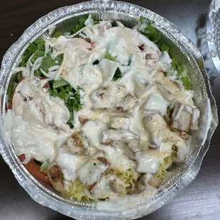 Combo Chicken and Gyro Bowl