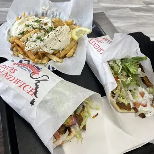 SABABA Fries 2. Shawarma Pita Sandwich 1. Gyro Pita Sandwich