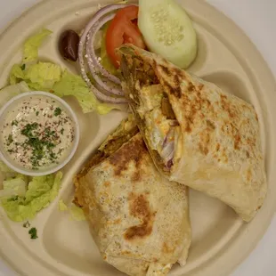 Gyro Saj Shawarma Wrap