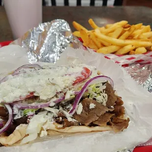 The Life-Saving Gyro (and fries)