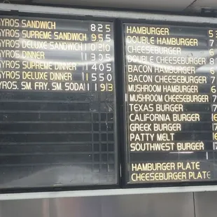 Menu as of 12/26/2021