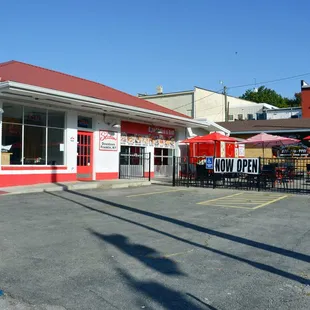 sushi and sashimi, outside