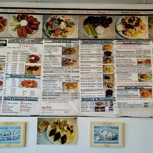 Decent selection of menu options