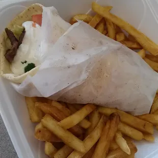 The Big Deal! A Gyro and Fries and a drink for  6.99!